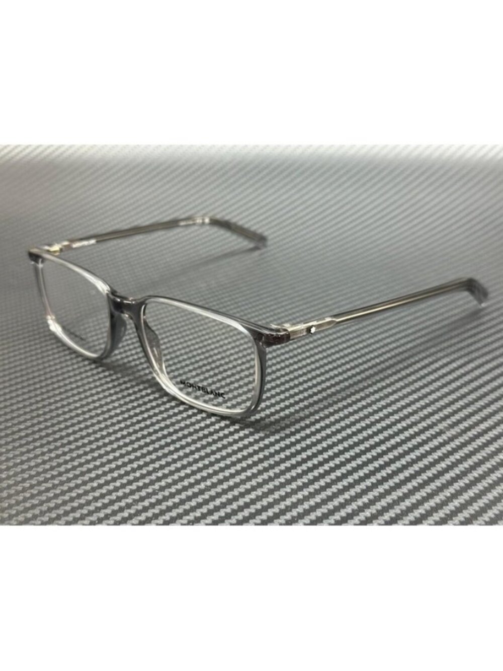 New Montblanc Men Grey Transparent Eyeglasses 54-17-145